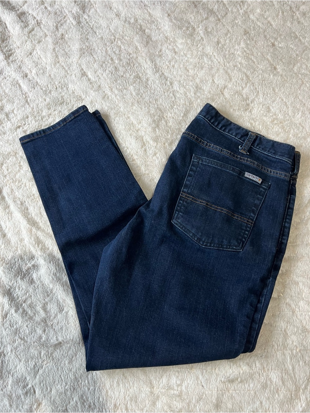 Carhartt Women's Skinny Jeans in Dark Indigo Blue